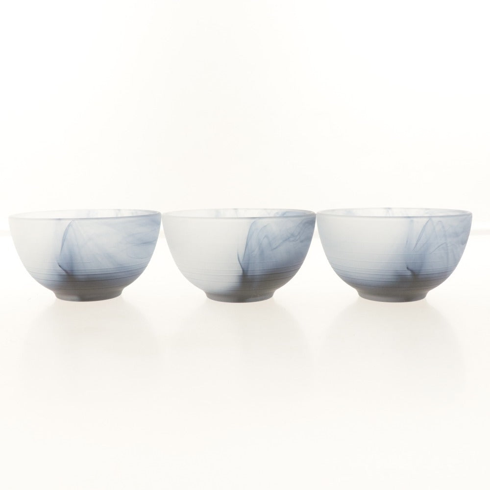 ■ 佐々木硝子 渓水 向付 5個/客 玻璃器 東洋佐々木ガラス 小鉢 和食卓器 全長10.3cm 箱付き
