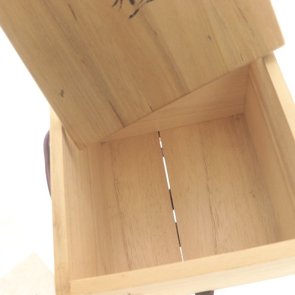 ■ 黒井慶雲 茶碗 虫明焼 窯元 在銘 陶印 茶道具 抹茶 陶器 共箱/付属品付き