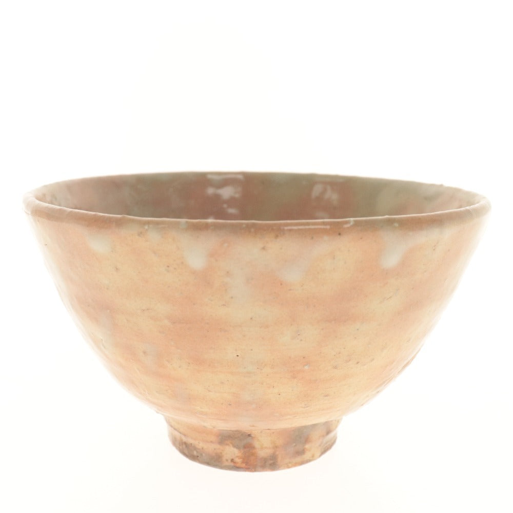 ■ 水尾峰雪 茶碗 萩焼 在銘 陶印 陶器 茶道具 抹茶 共箱/付属品付き