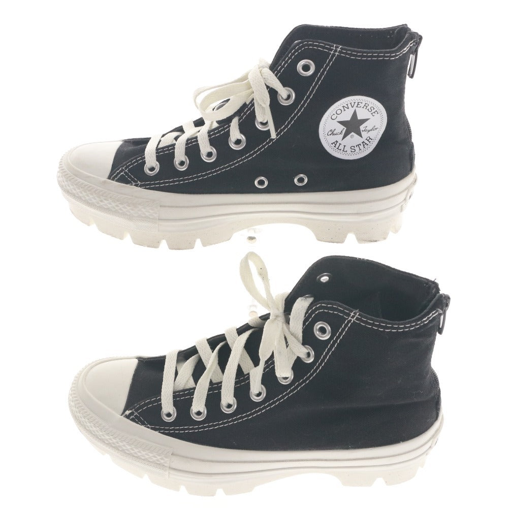 ■ CONVERSE コンバース スニーカー シューズ 靴 オールスター 紐 ファスナー メンズ レディース 4 1/2(23.0~23.5cm相当) ブラック