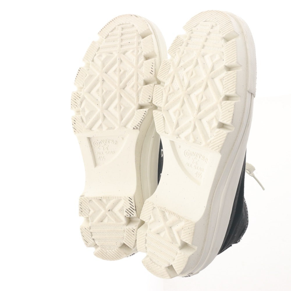 ■ CONVERSE コンバース スニーカー シューズ 靴 オールスター 紐 ファスナー メンズ レディース 4 1/2(23.0~23.5cm相当) ブラック