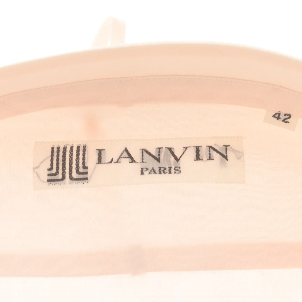 ■ LANVIN ランバン ワイシャツ ドレスシャツ 長袖 トップス メンズ 42 ピンク 付属品付き 未使用