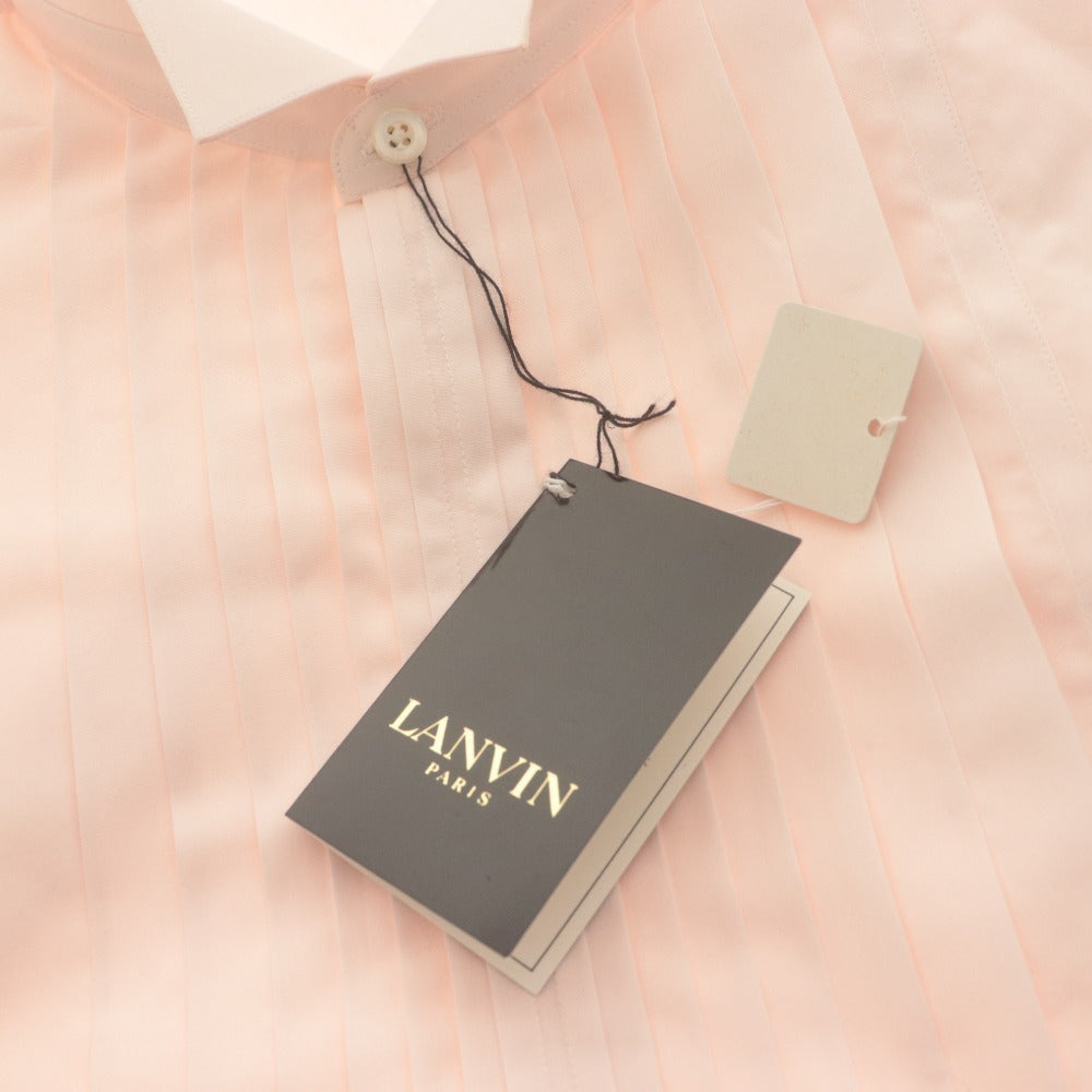 ■ LANVIN ランバン ワイシャツ ドレスシャツ 長袖 トップス メンズ 42 ピンク 付属品付き 未使用