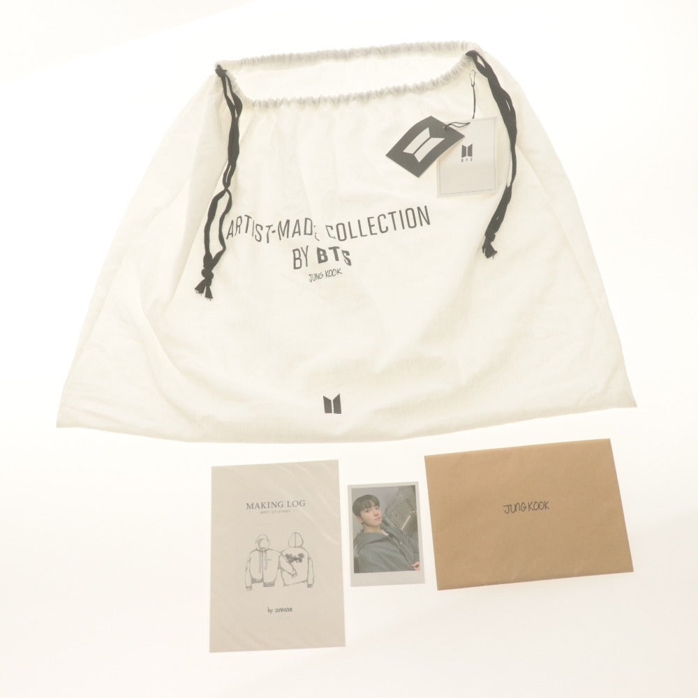 ■ BTS JUNGKOOK ジョングク パーカー 長袖 アウター ARTIST-MADE COLLECTION ARMYST ZIP-UP HOODIE M ブラック 付属品付き