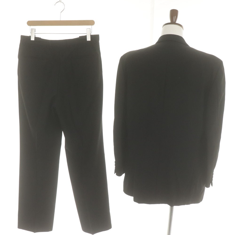 ■ Kanebo Double Suit Setup Long Sleeve Outerwear Pants Bottoms Formal Ceremonial Attire Mourning Clothes Men's 96A7 (XL equivalent) Black