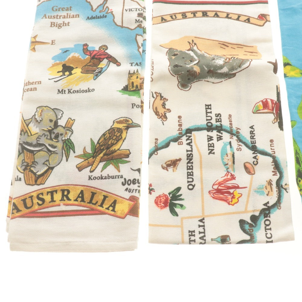 ■ Australia オーストリア ティータオル 4枚/点セット まとめ売り TEA TOWEL コアラ 総柄 コットン 未開封 未使用