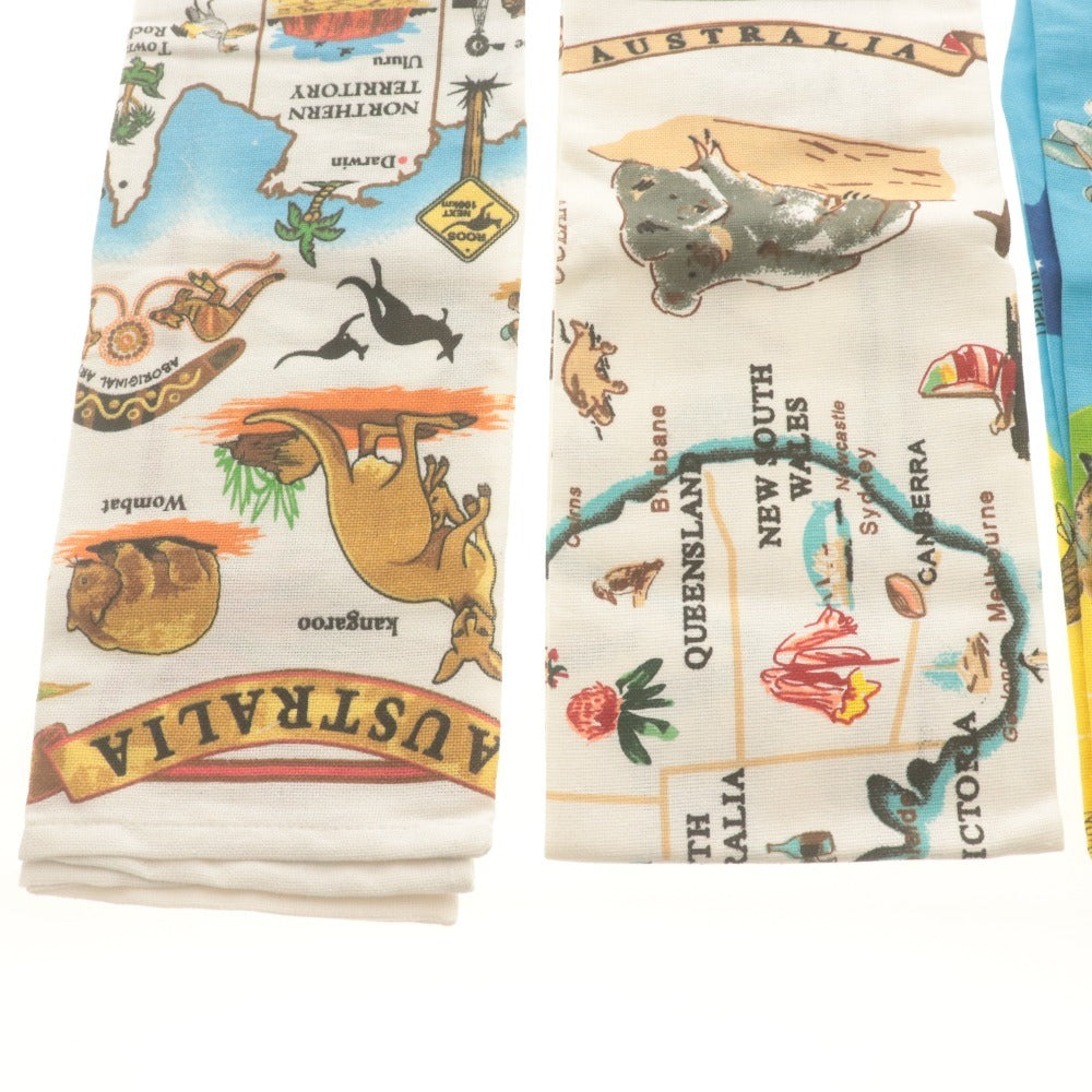 ■ Australia オーストリア ティータオル 4枚/点セット まとめ売り TEA TOWEL コアラ 総柄 コットン 未開封 未使用