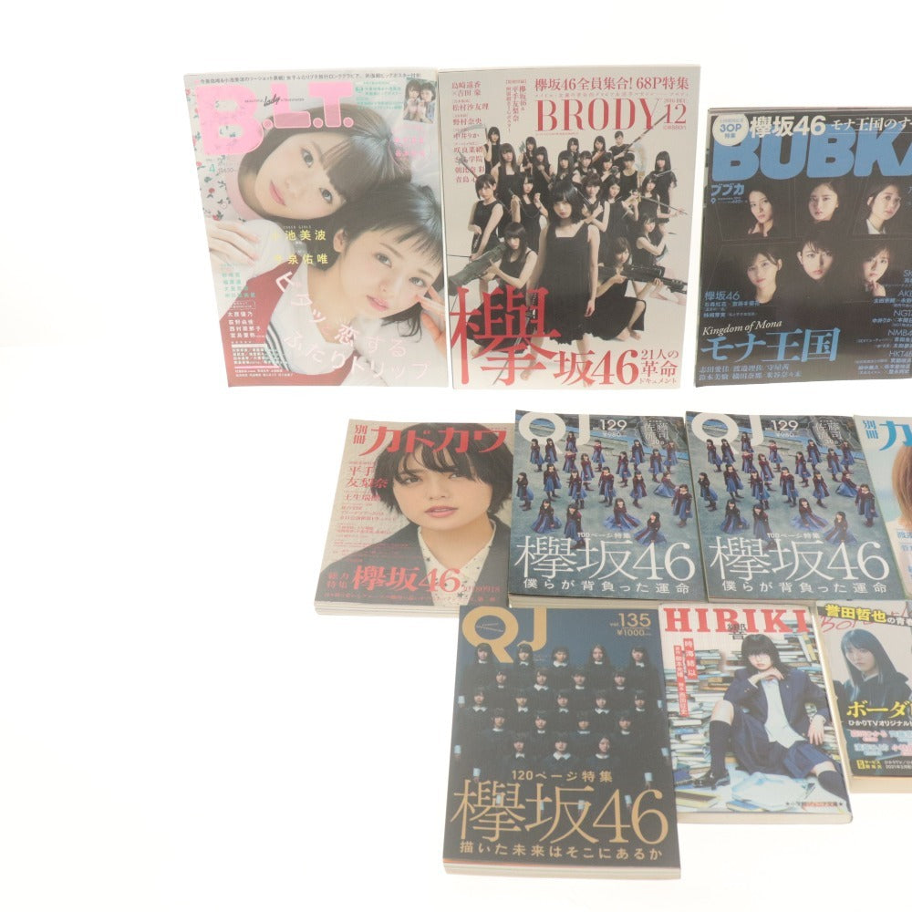 ■ 欅坂46 雑誌 写真集 大量セットまとめ売り BLT/BRODY/ブブカ/カドカワ/平手友梨奈 小林由依 長濱ねる 今泉佑唯 渡邉理佐 等 付属品付き