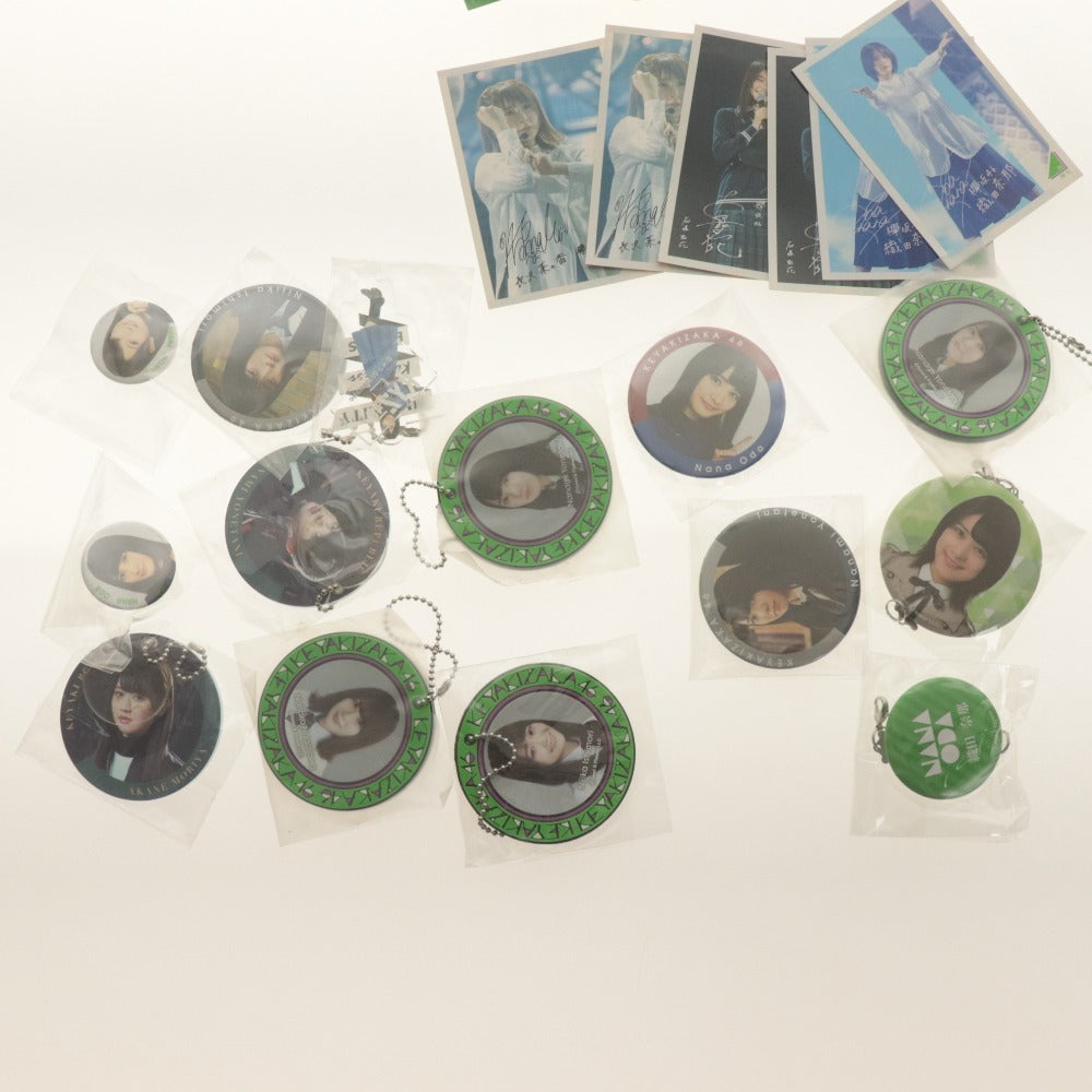■ 欅坂46 グッズ 大量セット まとめ売り 缶バッチ/ファイル/サイン入りフォトカード/ポスター 齋藤京子 織田奈那 長濱ねる 石森虹花 等