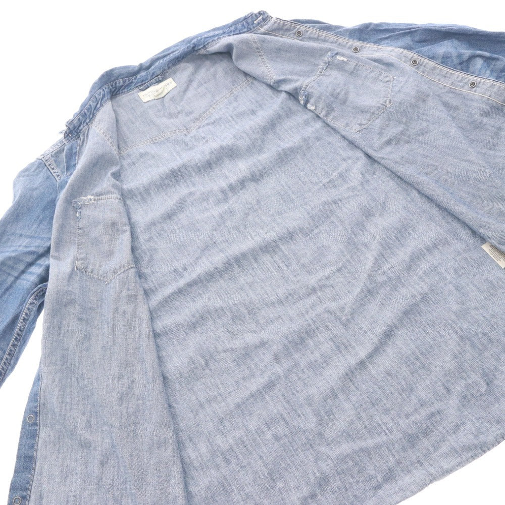 ■ デニム&サプライ ラルフローレン DENIN＆SUPPLY RALPH LAUREN デニムシャツ 長袖 トップス メンズ L ブルー