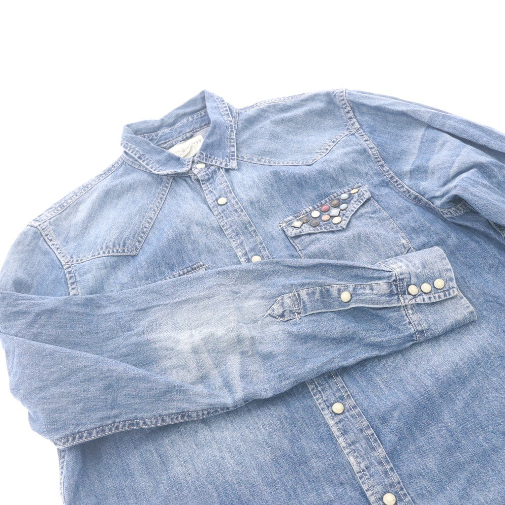 ■ デニム&サプライ ラルフローレン DENIN＆SUPPLY RALPH LAUREN デニムシャツ 長袖 トップス メンズ L ブルー