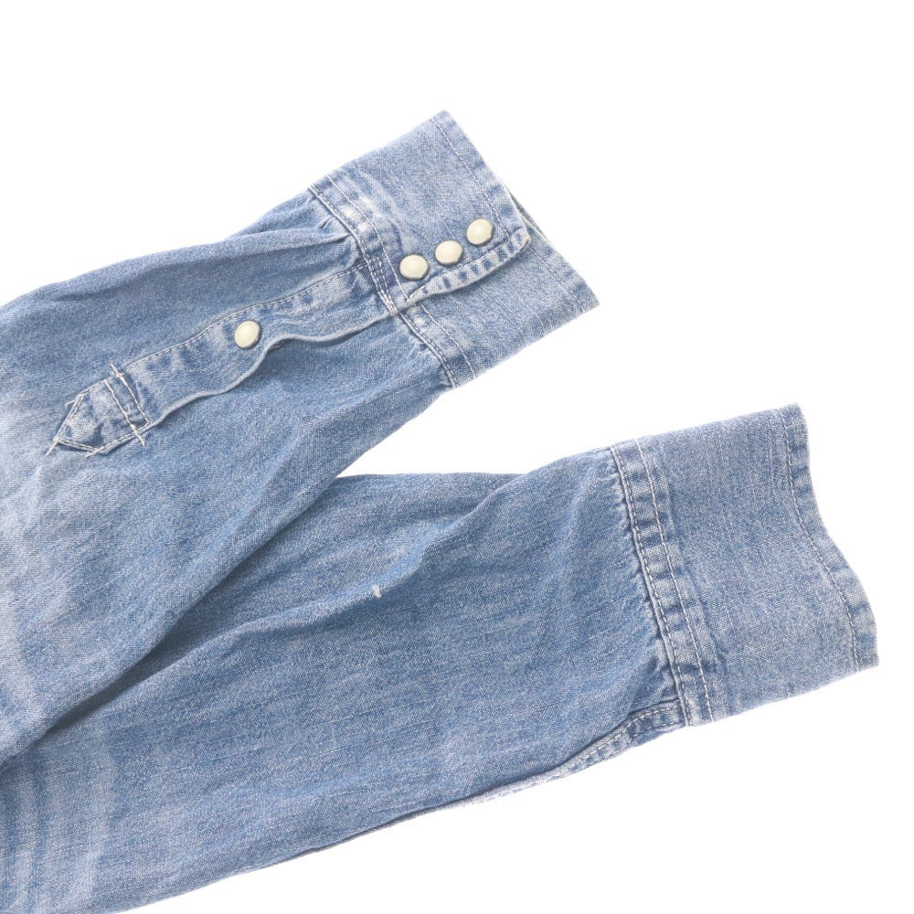 ■ デニム&サプライ ラルフローレン DENIN＆SUPPLY RALPH LAUREN デニムシャツ 長袖 トップス メンズ L ブルー