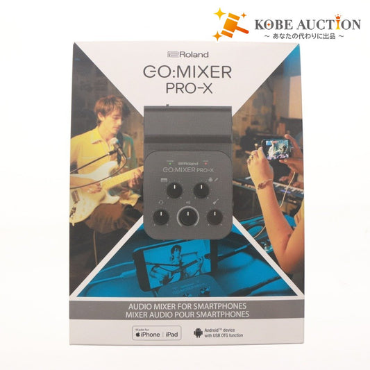 ■ ROLAND オーディオミキサー GO:MIXER PRO-X スマホ モバイル ポータブル用ミキサー 箱,付属品付き 動作確認済み 未使用