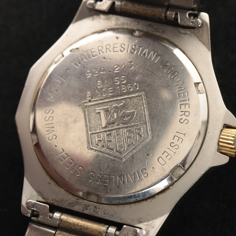 ■ TAG HEUER タグホイヤー 腕時計 プロフェッショナル 200m クォーツ 79.8g レディース シルバー ゴールド
