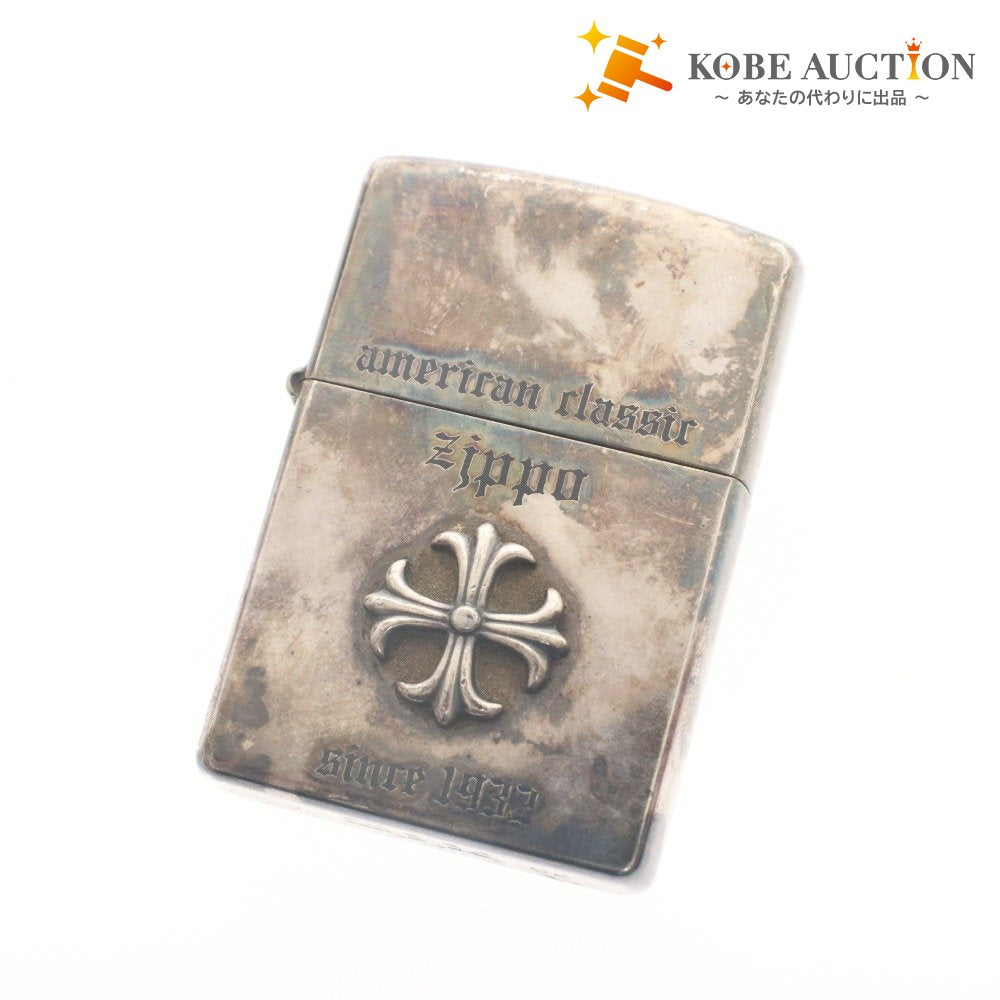 ■ Zippo ジッポー American Classic アメリカンクラシック クロスメタル貼り シルバー