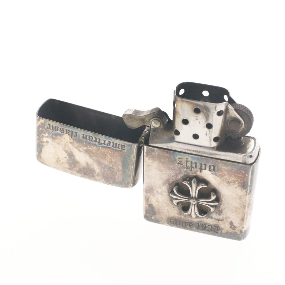 ■ Zippo ジッポー American Classic アメリカンクラシック クロスメタル貼り シルバー