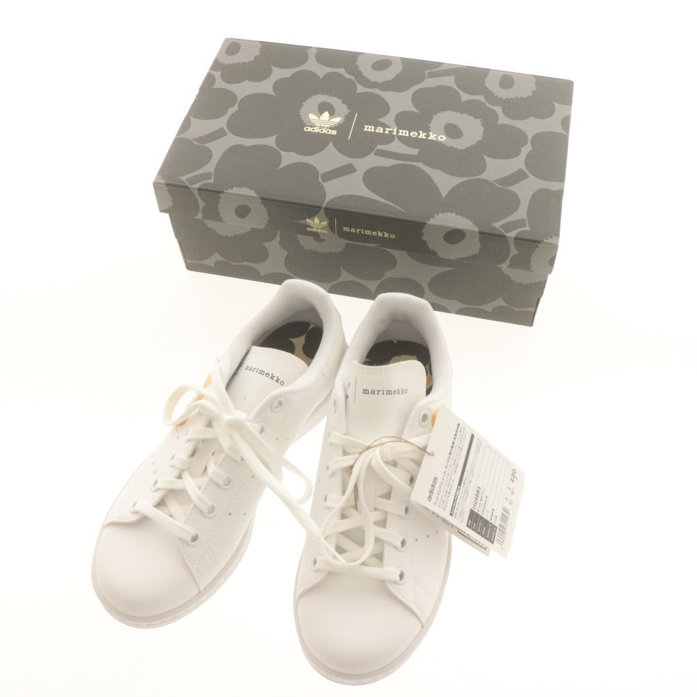 ■ adidas × MARIMEKKO スニーカー シューズ 靴 STAN SMITH J スタンスミス H04683 レディース 22cm 白 ホワイト 箱/タグ付き 未使用