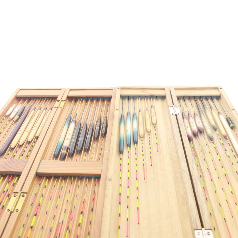 ■ 浮き箱 2個 浮き 44個 セット まとめ売り 彩羽 大美野 英春 からどき 里恵 芽草 手作 等 ヘラブナ釣り フィッシング