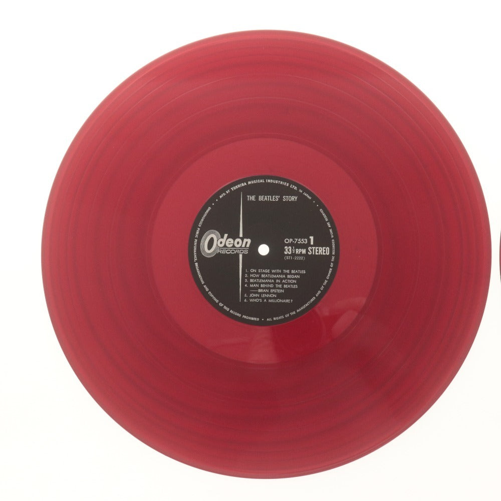 □ THE BEATLES'STORY LPレコード 赤盤 BOX 2枚組 ビートルズ物語 OP