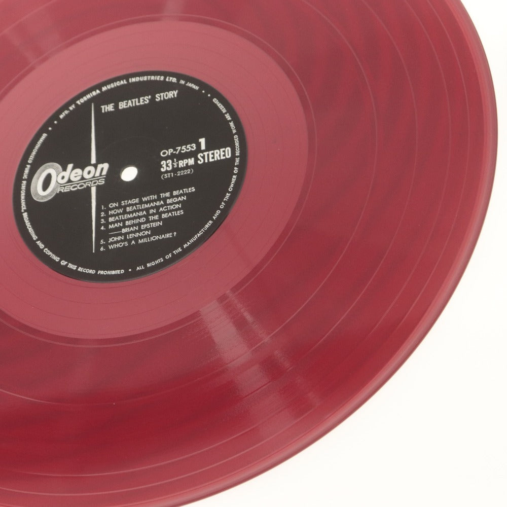 ■ THE BEATLES'STORY LPレコード 赤盤 BOX 2枚組 ビートルズ物語 OP-7553-4 STEREO 付属品 帯付き