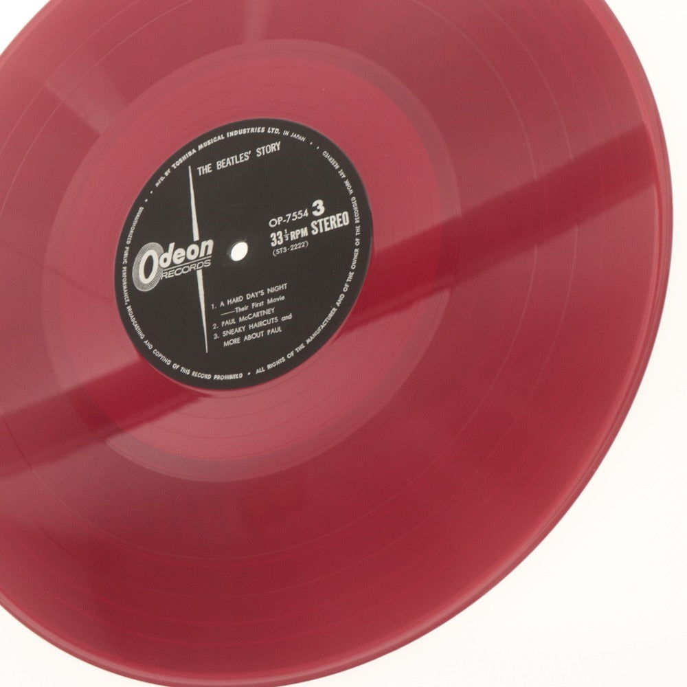 ■ THE BEATLES'STORY LPレコード 赤盤 BOX 2枚組 ビートルズ物語 OP-7553-4 STEREO 付属品 帯付き