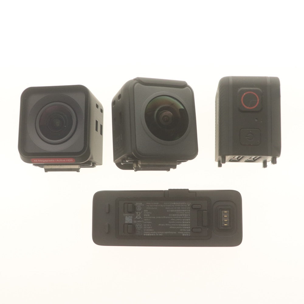 ■ insta360 アクションカメラセット Insta360 ONE RS Twin Edition(Core無) + Core単体 + 専用マイクアダプター 付属品 動作確認済 美品