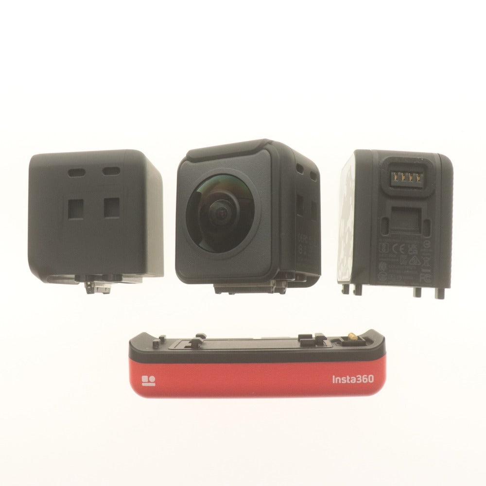 ■ insta360 アクションカメラセット Insta360 ONE RS Twin Edition(Core無) + Core単体 + 専用マイクアダプター 付属品 動作確認済 美品