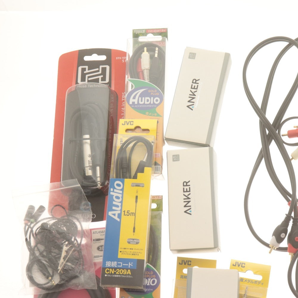 ■ ケーブル 大量セット まとめ売り オーディオ/タイプC HDMI出力変換 /HDMI/USB/micro/Anker/マイク/XLR/ 他 結束バンド付き 未開封含む