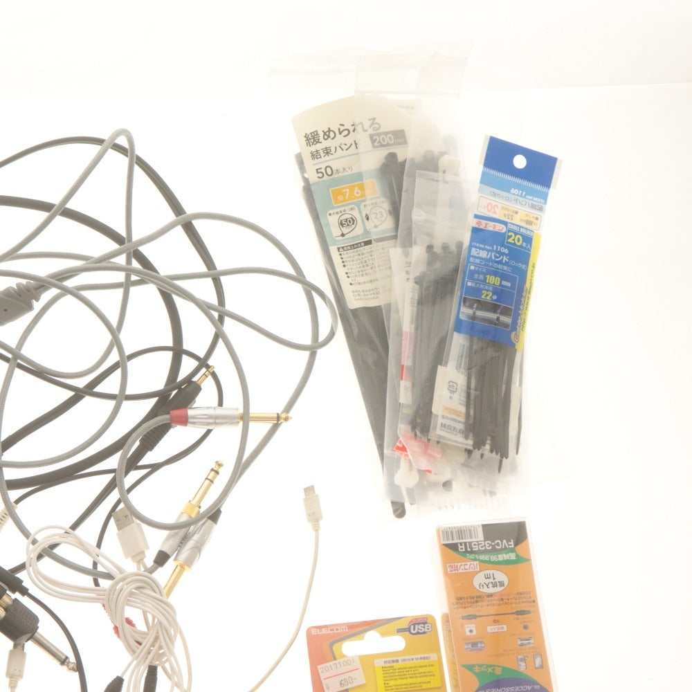 ■ ケーブル 大量セット まとめ売り オーディオ/タイプC HDMI出力変換 /HDMI/USB/micro/Anker/マイク/XLR/ 他 結束バンド付き 未開封含む