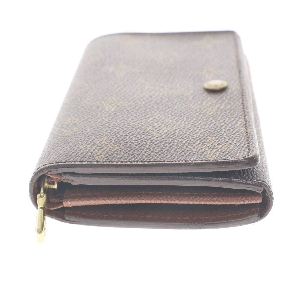 ■ Louis Vuitton ルイヴィトン 財布 モノグラム ポルトモネ・ビエ トレゾール M61730 二つ折り メンズ レディース ダークブラウン 袋付き