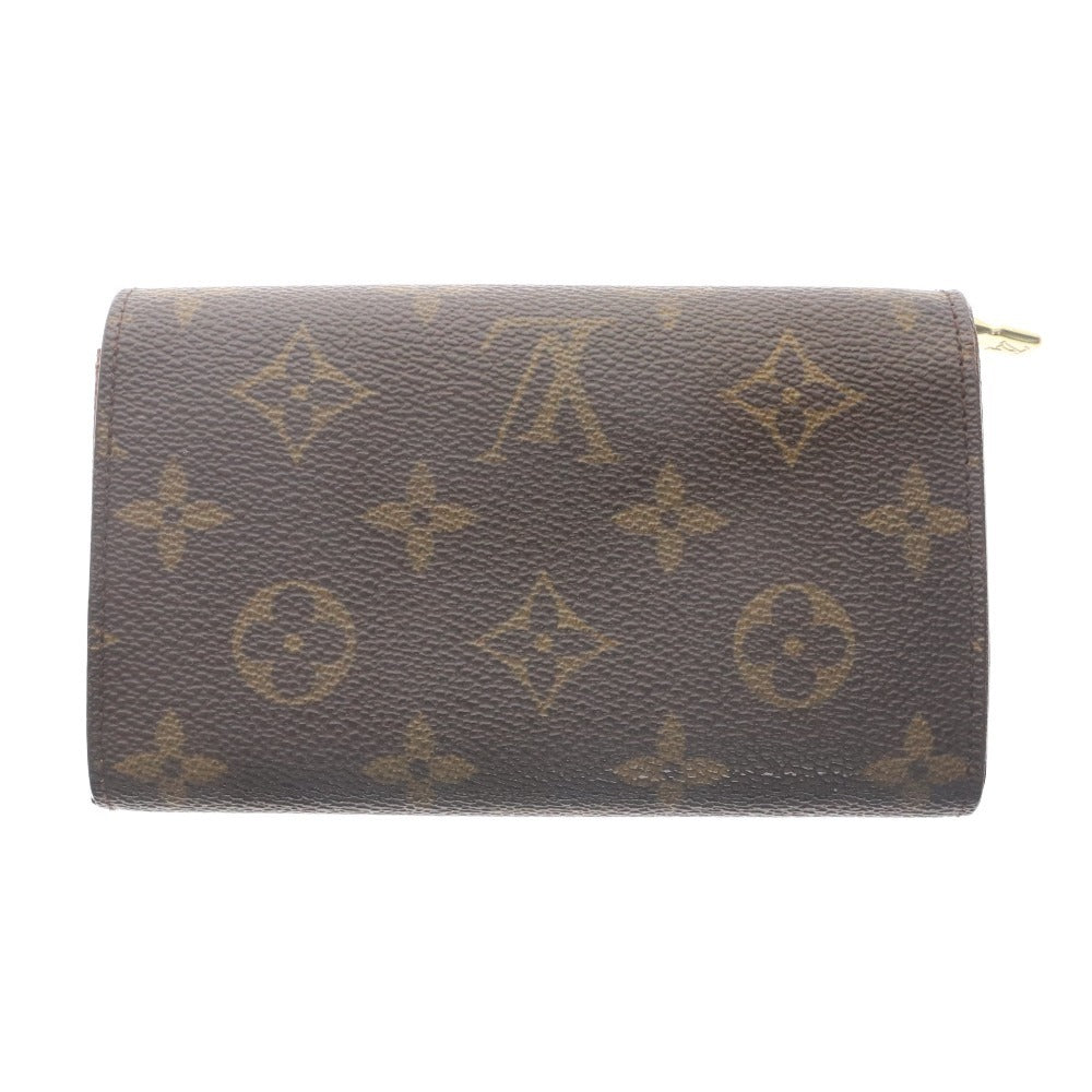 ■ Louis Vuitton ルイヴィトン 財布 モノグラム ポルトモネ・ビエ トレゾール M61730 二つ折り メンズ レディース ダークブラウン 袋付き