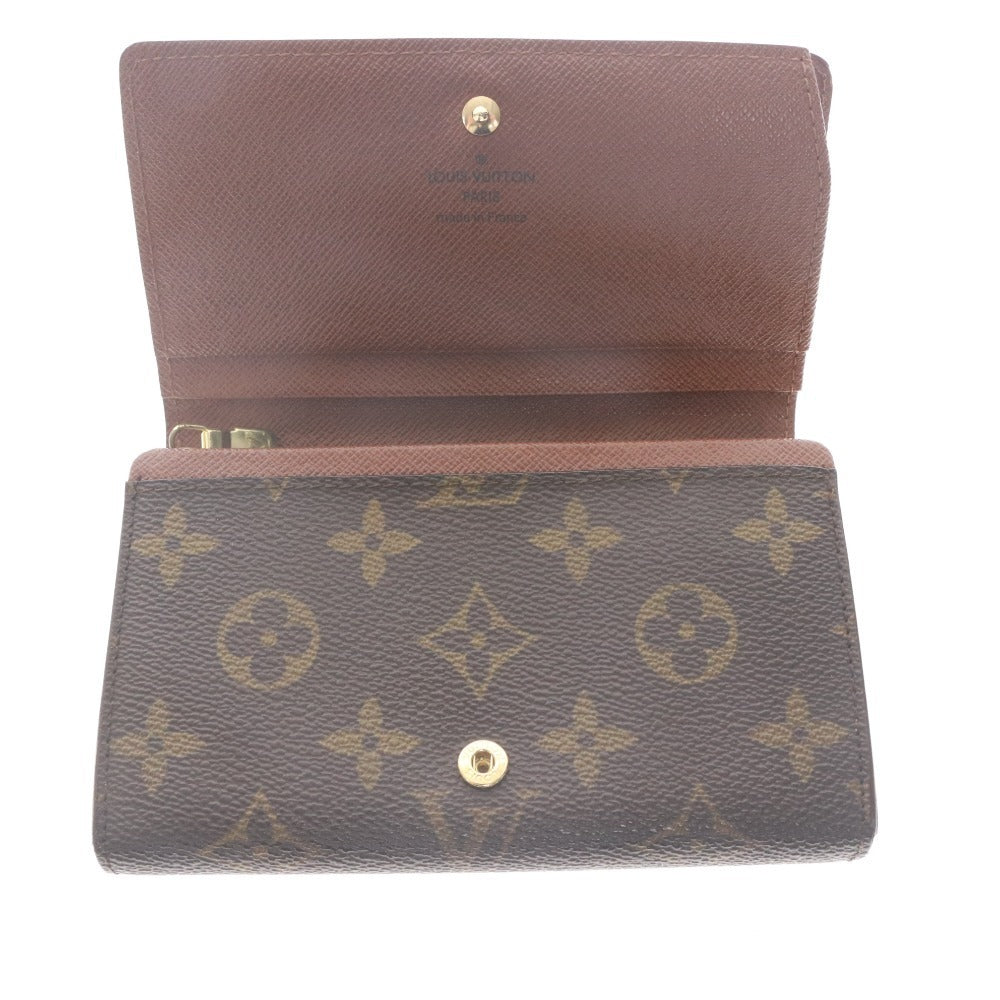 ■ Louis Vuitton ルイヴィトン 財布 モノグラム ポルトモネ・ビエ トレゾール M61730 二つ折り メンズ レディース ダークブラウン 袋付き