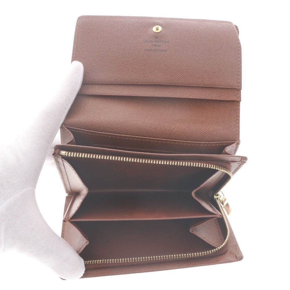 ■ Louis Vuitton ルイヴィトン 財布 モノグラム ポルトモネ・ビエ トレゾール M61730 二つ折り メンズ レディース ダークブラウン 袋付き