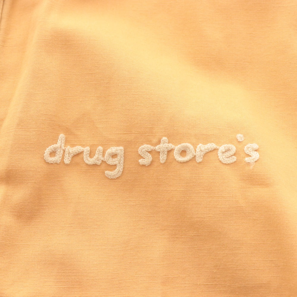 ■ ドラッグストアーズ drug stores ベスト ジレ アウター 襟 ファスナー 日本製 レディース メンズ 実寸M~L相当 ベージュキャメル系