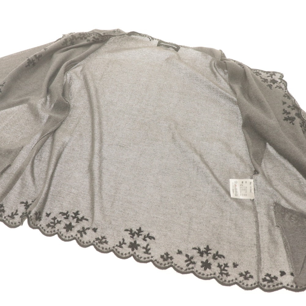 ■ Chancery Lane アンサンブル カーディガン ニットシャツ 長袖 アウター トップス 花柄 レディース L M 黒 グレー 未使用
