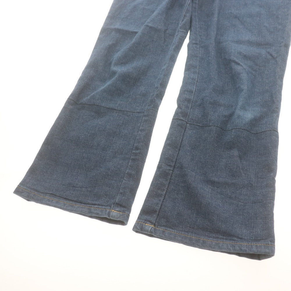 ■ BURBERRY BLUE LABEL バーバリー ジーンズ デニムパンツ スキニー ボトムス 裾裏ノバチェック レディース 36 (S相当) らいとネイビー系