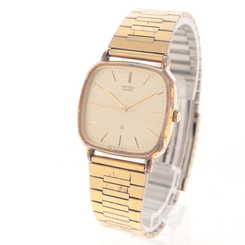■ SEIKO セイコー 腕時計 クオーツ 5931-5470 A 勤続35年 企業記念品 贈答品 金メッキ 耐水 メンズ レディース ゴールド 動作未確認