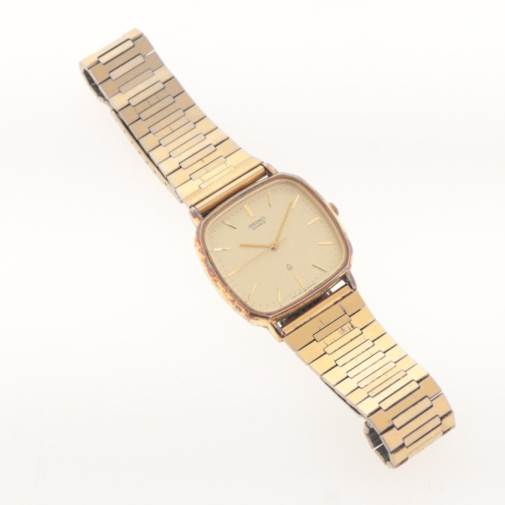 ■ SEIKO セイコー 腕時計 クオーツ 5931-5470 A 勤続35年 企業記念品 贈答品 金メッキ 耐水 メンズ レディース ゴールド 動作未確認