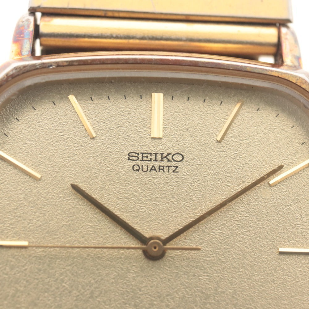 ■ SEIKO セイコー 腕時計 クオーツ 5931-5470 A 勤続35年 企業記念品 贈答品 金メッキ 耐水 メンズ レディース ゴールド 動作未確認
