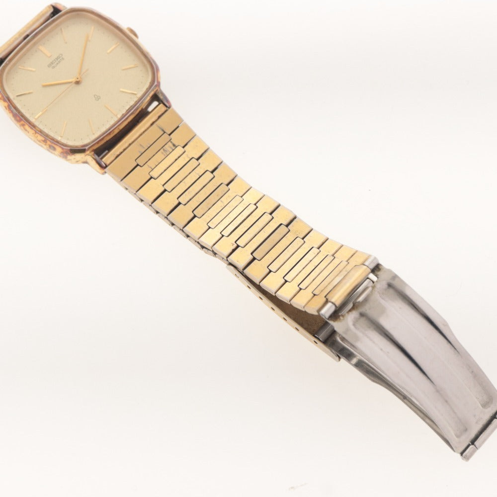 ■ SEIKO セイコー 腕時計 クオーツ 5931-5470 A 勤続35年 企業記念品 贈答品 金メッキ 耐水 メンズ レディース ゴールド 動作未確認