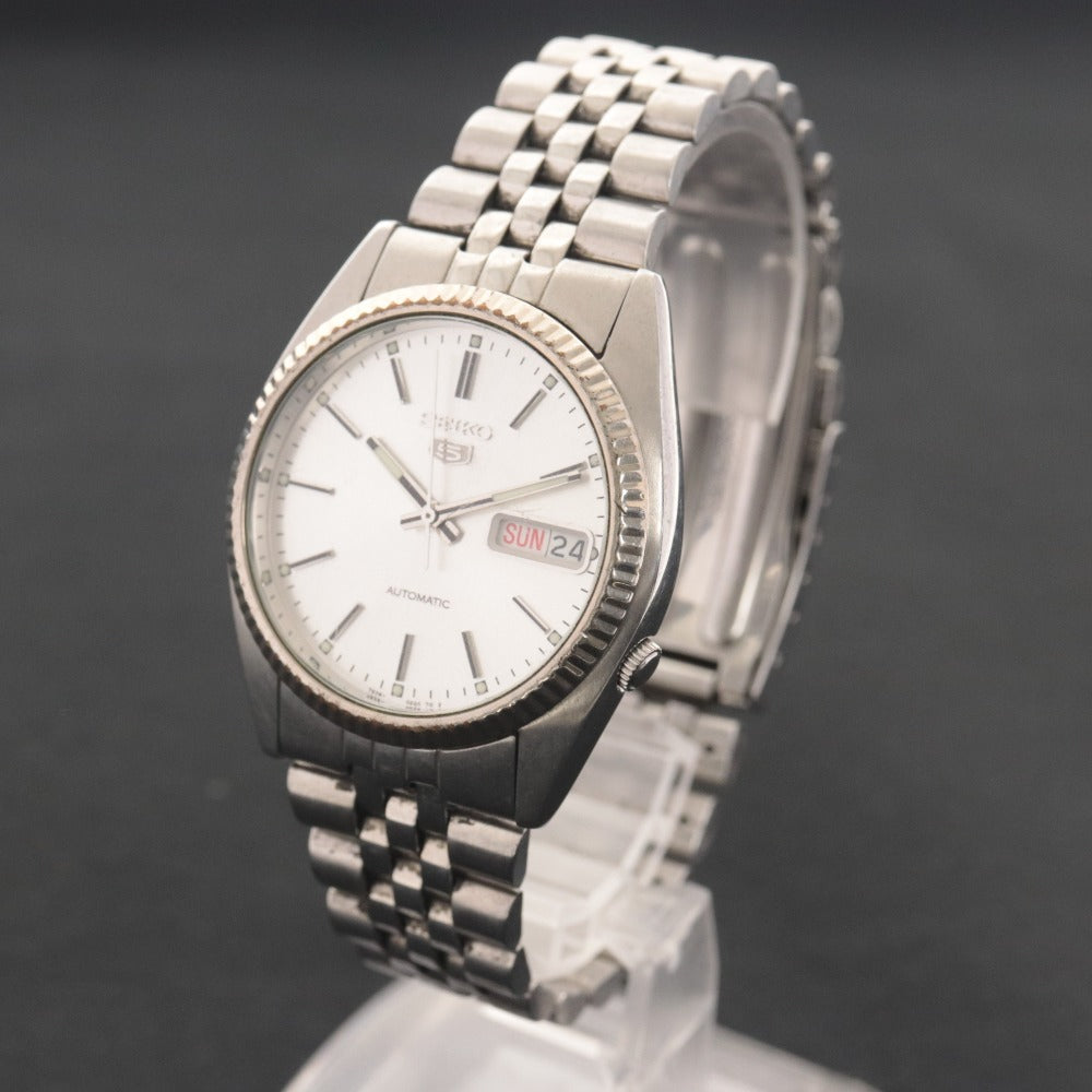 ■ SEIKO セイコー 腕時計 7S26-0500 G1341-E 582432 裏スケルトン オートマチック 自動巻き 文字盤 ステンレス メンズ 動作確認済み