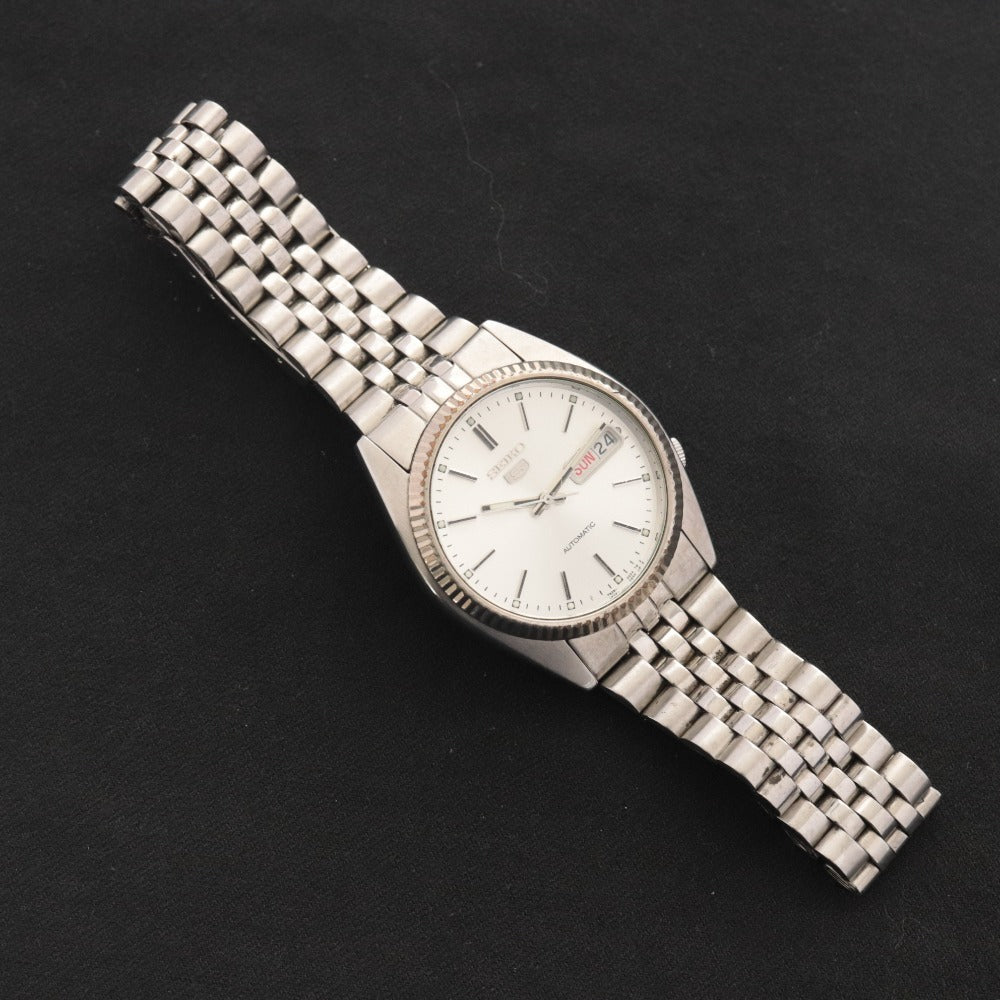 ■ SEIKO セイコー 腕時計 7S26-0500 G1341-E 582432 裏スケルトン オートマチック 自動巻き 文字盤 ステンレス メンズ 動作確認済み