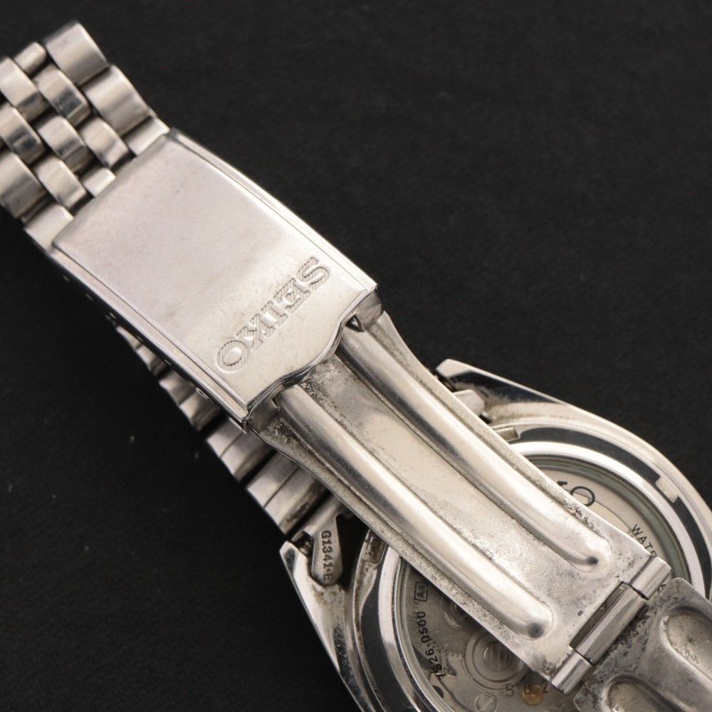 ■ SEIKO セイコー 腕時計 7S26-0500 G1341-E 582432 裏スケルトン オートマチック 自動巻き 文字盤 ステンレス メンズ 動作確認済み
