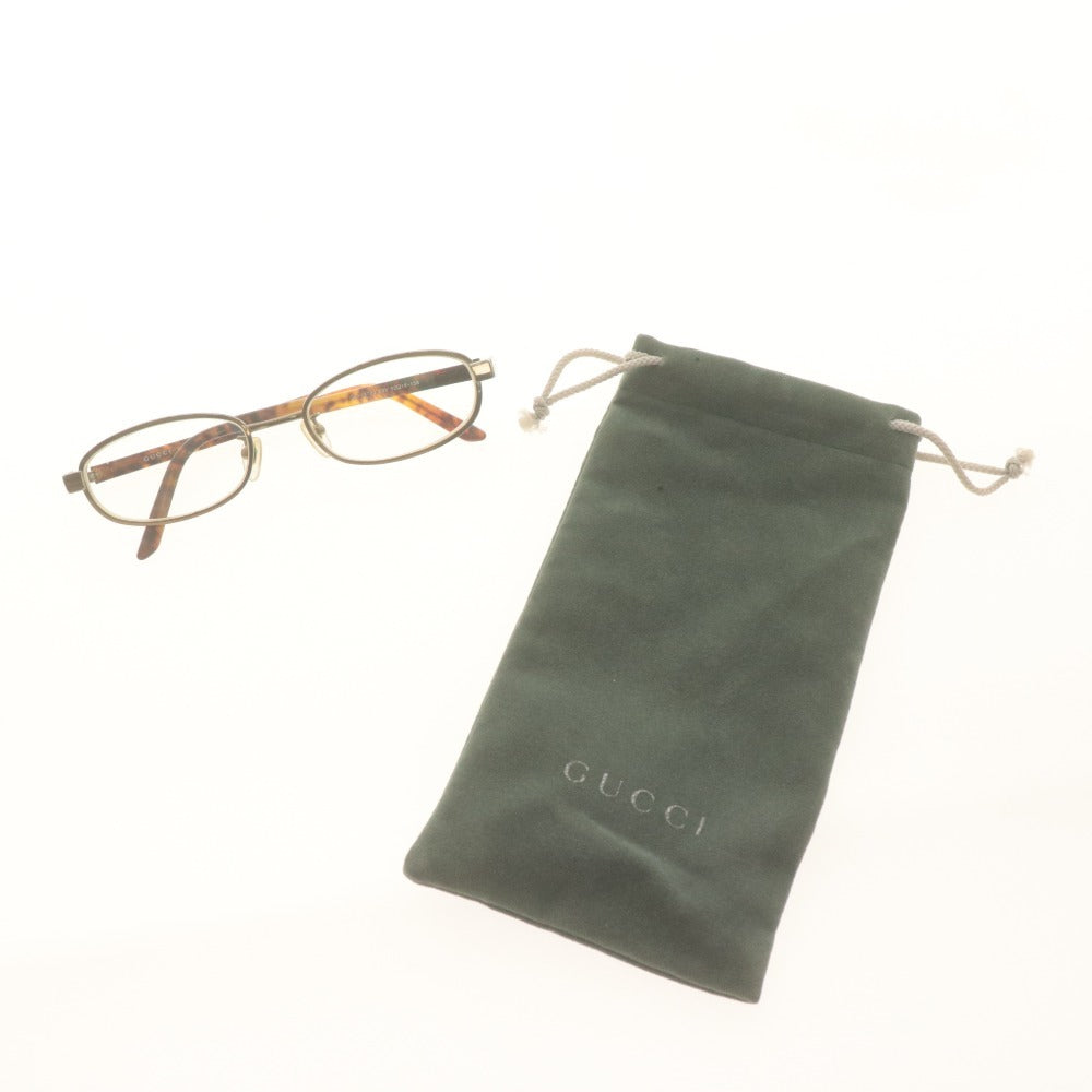 ■ GUCCI グッチ メガネ GG-1372J E9X 52□18-138 0L ブラウン系 度入りレンズ レディース 袋付き