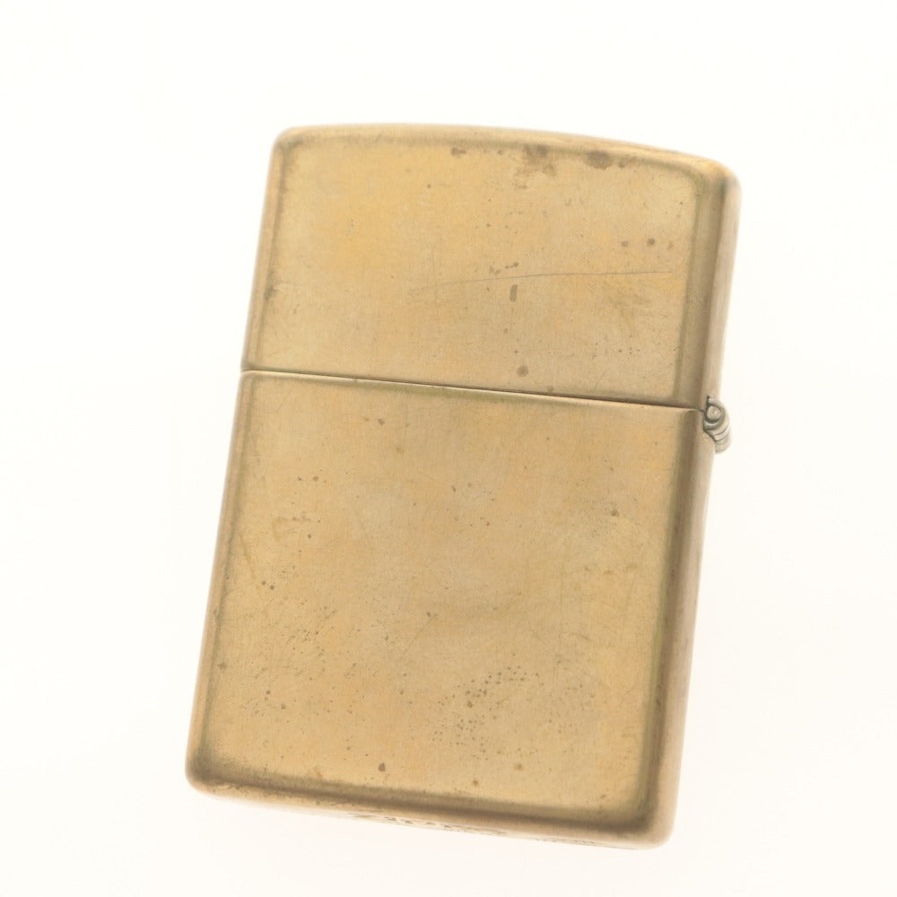 ■ ZIPPO ジッポー オイルライター UNITED STATES OF AMERICA SOLID BRASS VIII USA ゴールド 動作品