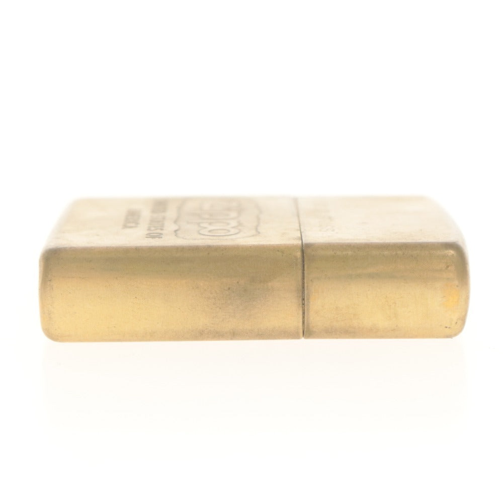 ■ ZIPPO ジッポー オイルライター UNITED STATES OF AMERICA SOLID BRASS VIII USA ゴールド 動作品