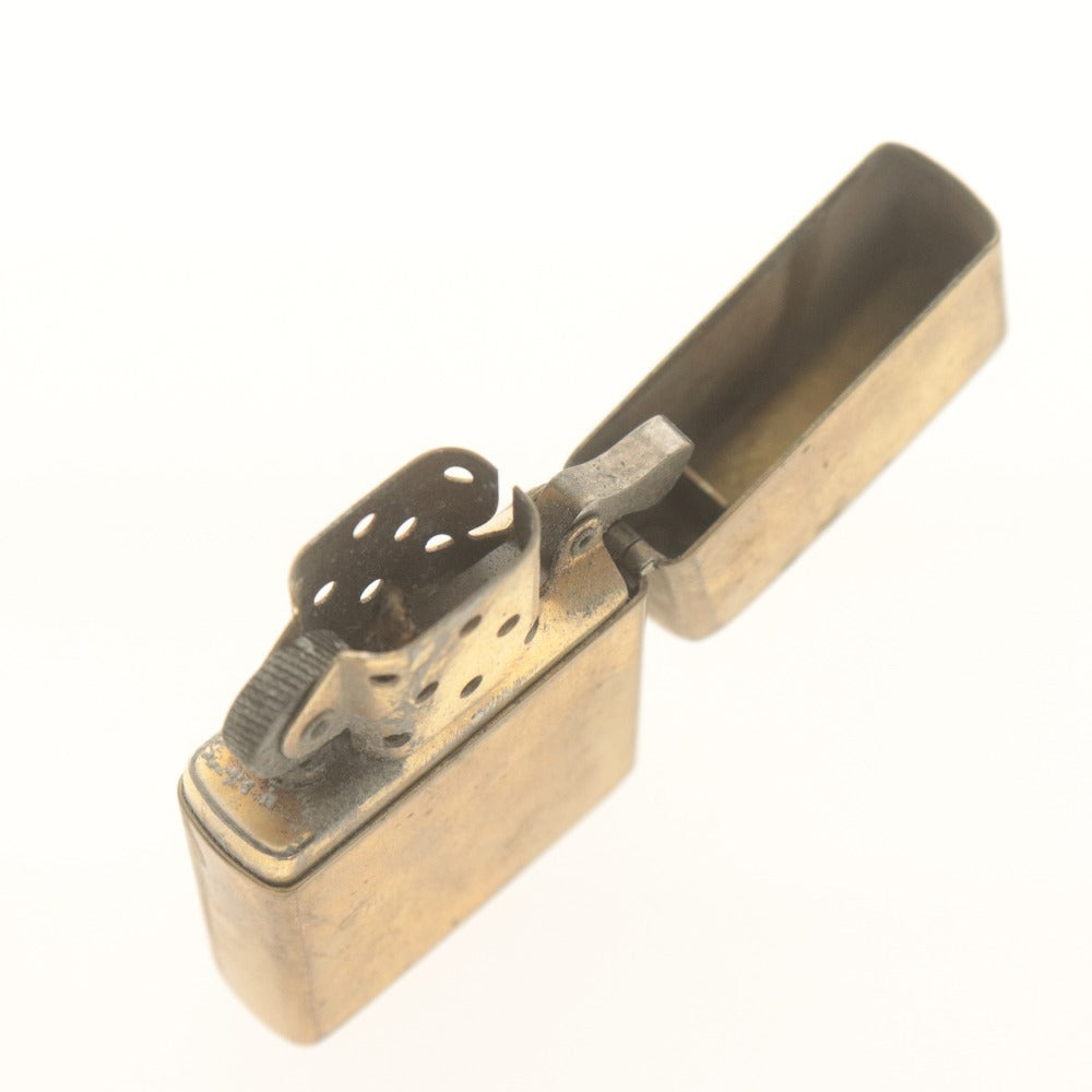 ■ ZIPPO ジッポー オイルライター UNITED STATES OF AMERICA SOLID BRASS VIII USA ゴールド 動作品