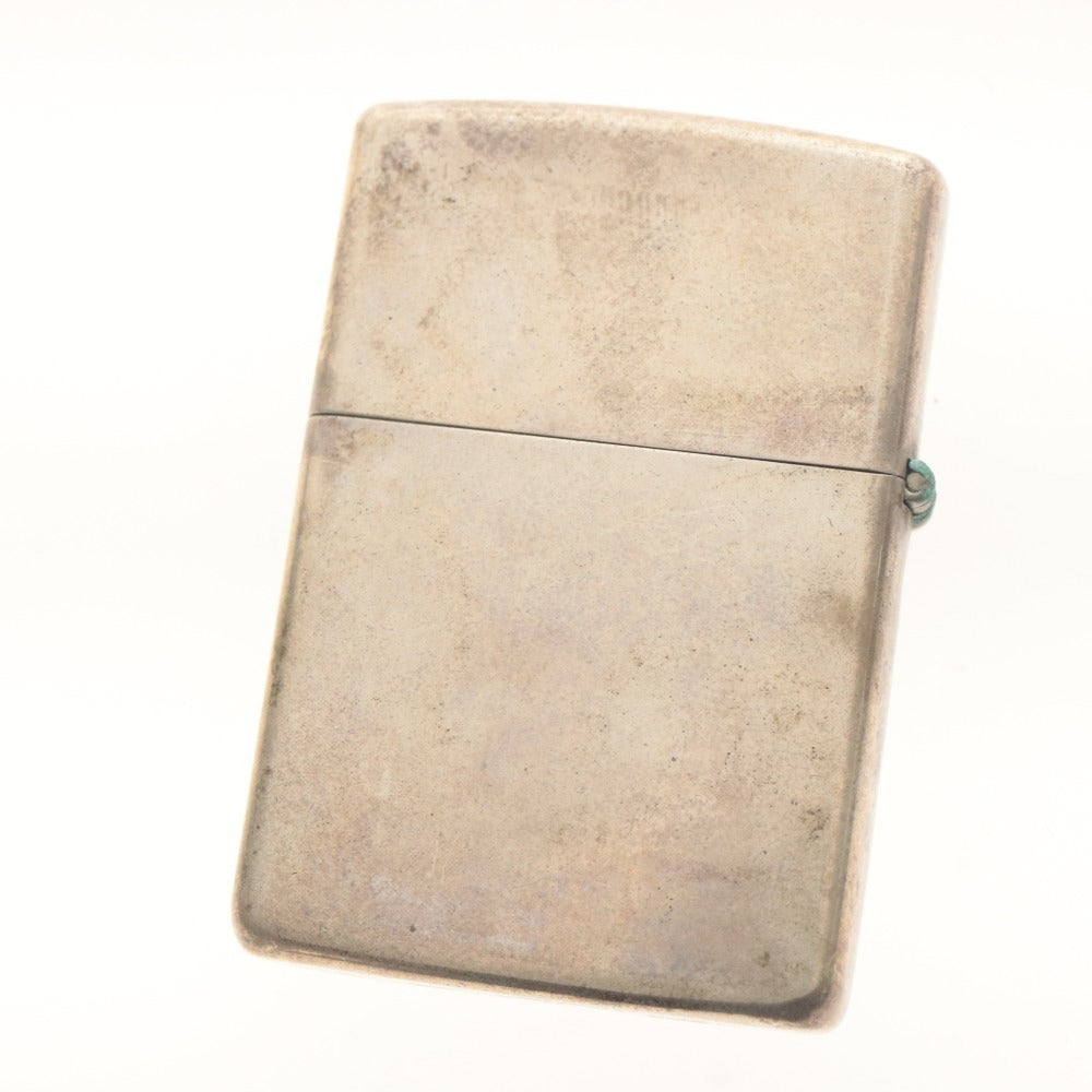 ■ ZIPPO ジッポー オイルライター STERLING 1992 U.S.A製 ヴィンテージ シルバー 箱付き 動作品