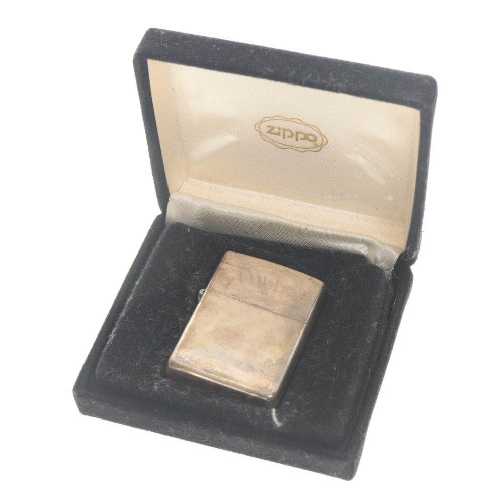 ■ ZIPPO ジッポー オイルライター STERLING 1992 U.S.A製 ヴィンテージ シルバー 箱付き 動作品