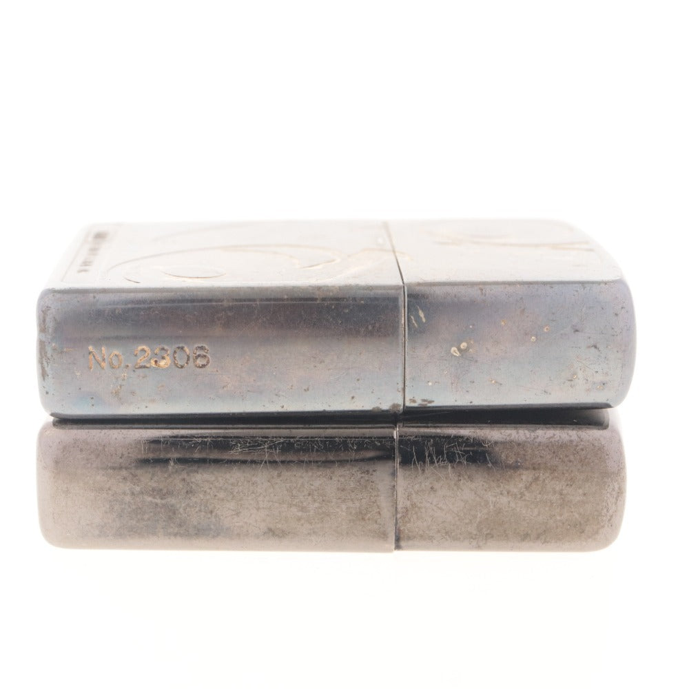 ■ ZIPPO ジッポー オイルライター 2点セット まとめ売り 大都技研 総柄 パチンコ D 2005 / バタフライ 蝶柄 E 2004/ U.S.A製 動作品